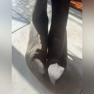 Gianni Marra knee high boots sexy shoes leather designer runway heels